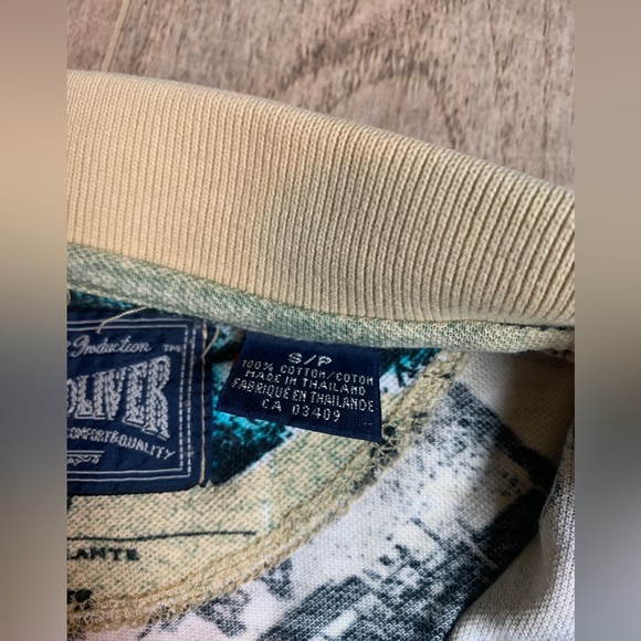 Jos.J. Oliver Mens Hawaiian Polo island Cafe Catalina  Size S Cotton Golf Shirt - Picture 9 of 9